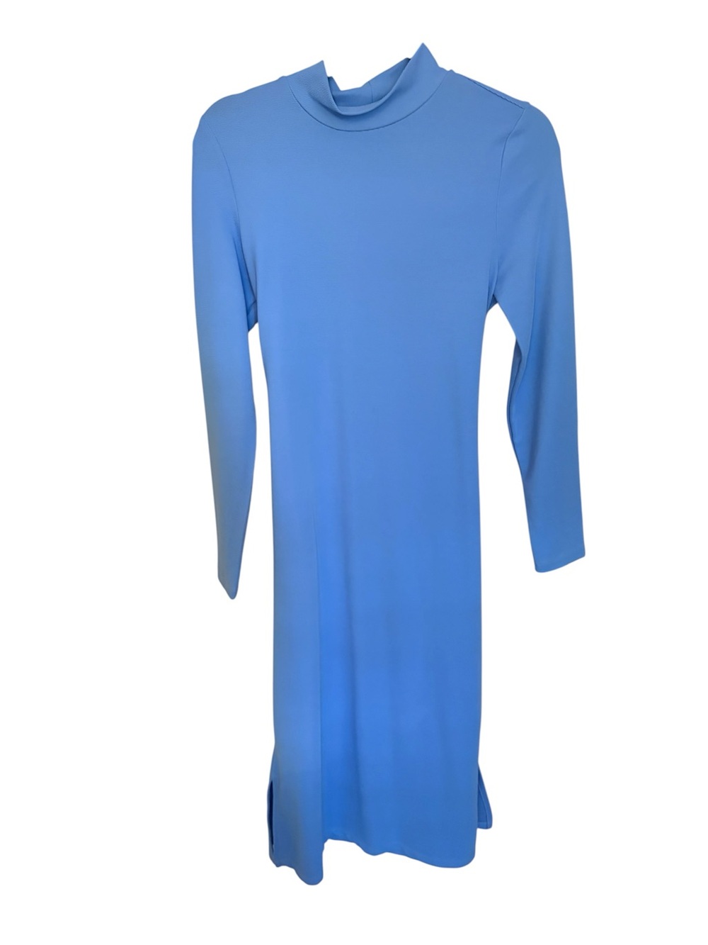 Noisy May Pastel Blue Long Sleeve Midi Dress with Tie Belt